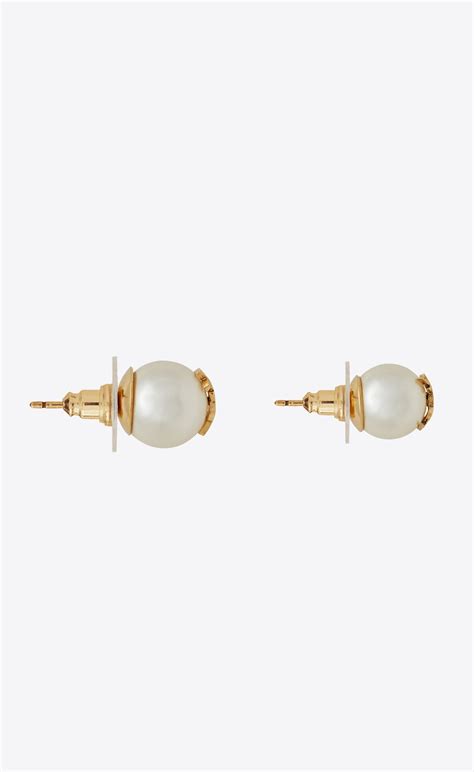 ysl pearl earring|ysl earrings dupe.